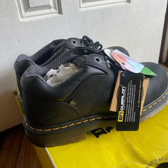 Dr. Doc Marten Hylow Steel Toe work shoes W8 M7 - Picture 3 of 5